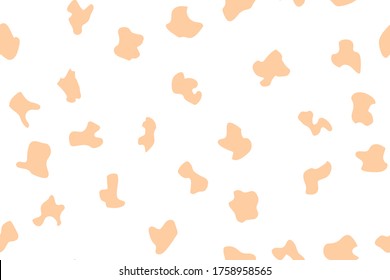 Seamless Camo Print. Irregular Vector Background. Fluid Flat Spray. Yellow Orange Pattern. Urban Camouflage Seamless Blob. Cool Spray Splash. Dirty Repeat Pattern. Camo Vector Abstract Camouflage