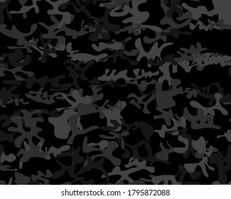 Military Camo Print Gray Camo Print Stock Vector (Royalty Free) 1849224460