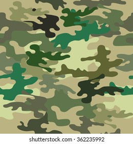 Seamless camouflage abstract pattern. Man fashion. Military textile collection. Light green shadows. Backgrounds & textures shop.