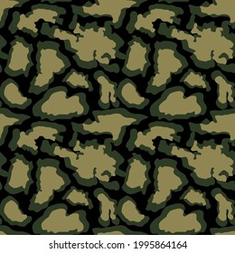 Seamless Camouflage abstract pattern, Military Camouflage repeat pattern design for Army background, printing clothes, fabrics, sport t-shirts jersey, web banners, posters, cards and wallpapers