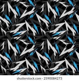 Seamless camouflage abstract pattern, Military Camouflage pattern design element for Army background, printing clothes, fabrics, sport t-shirts jersey, web banners, cards and wallpapers