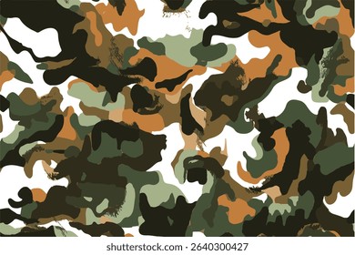 Seamless Camouflage abstract pattern, Military Camouflage repeat pattern design for Army background, printing clothes, fabrics, sport t-shirts jersey, web banners, posters, cards and wallpapers