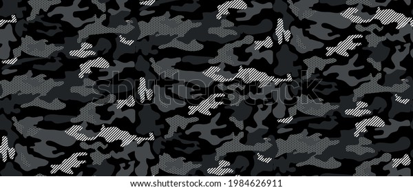 Seamless Camouflage abstract pattern, Military
Camouflage repeat pattern design for Army background, printing
clothes, fabrics, sport t-shirts jersey, web banners, posters,
cards and wallpapers