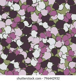 Seamless camouflage. Abstract spots of irregular shape are chaotically located on a colored background. Fashionable background.