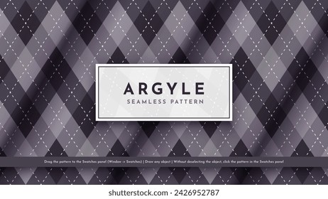 Patrón de argyle de camuflaje sin costuras. Textura escocesa tradicional. Tela de moda. Fondo textil. Vector eps 10