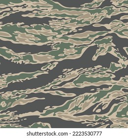 Seamless camouflage army texture, vector modern trendy pattern for print on clothes, paper, fabric. forest background