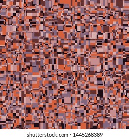 Seamless camouflage with a cellular structure with superimposed chaos. Small parts. Brown desert .