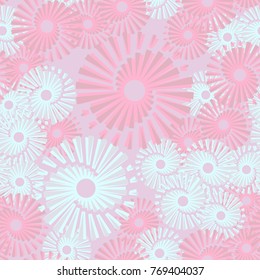 Seamless camouflage. Colored spiral vortices. 