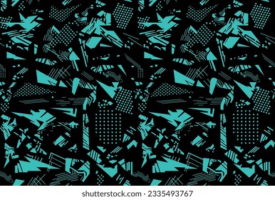 Seamless Camouflage geometric triangle abstract pattern vector background for Fabric and textile printing, sports jersey texture, wrapping paper, backdrops and , packaging, web banners