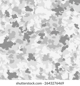 Seamless Camouflage halftone abstract pattern, Military Camouflage repeat pattern design for Army background, printing clothes, fabrics, sport jersey texture, wallpaper and wrapping paper print
