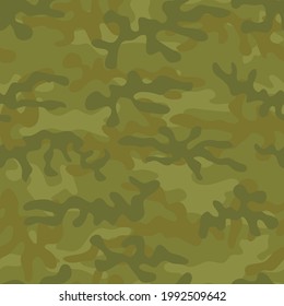Seamless camouflage. Hunting uniform. Print for printing. Vector.
