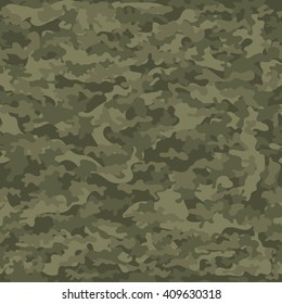 Seamless Camouflage Military Cloth Of Infantry. Abstract Background. Vector Illustration, EPS10