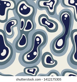 Seamless camouflage modern pattern divorces blue and milky color.Water. Print on fabric texture on textile paper.Design.Vector