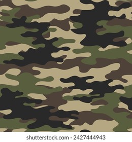 
Seamless camouflage modern pattern, military background, fashionable fabric texture