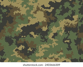 
Seamless camouflage modern pattern vector trendy army background. Disguise