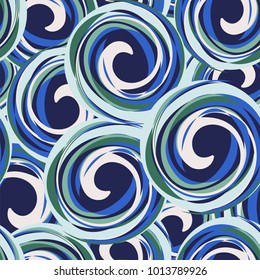 Seamless camouflage from multi-colored spirals.