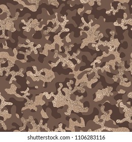 Seamless camouflage pattern. Abstract exotic floral military background. Camouflage seamless pattern for army, navy, hunting, fashion cloth textile. Color modern soldier . Vector facric texture. 