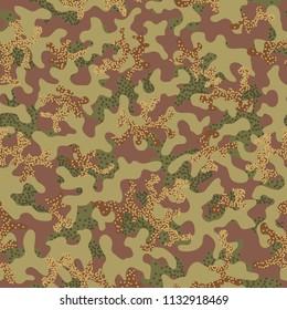 Seamless camouflage pattern. Abstract exotic floral military background. Camouflage seamless pattern for army, navy, hunting, fashion cloth textile. Color modern soldier . Vector facric texture. 