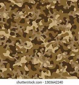Seamless camouflage pattern. Abstract exotic trend floral military background. Camouflage seamless pattern for army, navy, hunting, fashion cloth textile. Color modern soldier . Vector fabric texture