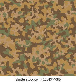 Seamless camouflage pattern. Abstract exotic trend floral military background. Camouflage seamless pattern for army, navy, hunting, fashion cloth textile. Color modern soldier . Vector fabric texture.