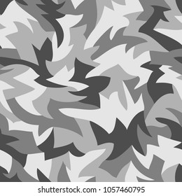 Seamless camouflage pattern. Abstract modern vector military texture background.