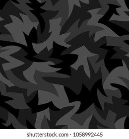 Seamless camouflage pattern. Abstract modern vector military texture background.