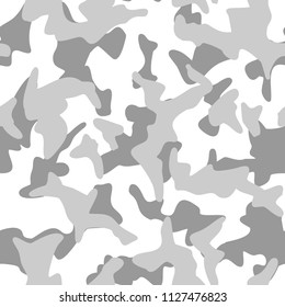 Seamless camouflage pattern. Abstract modern military camo texture background. Vector illustration.