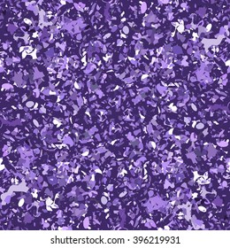 Seamless  camouflage pattern. Abstract purple grunge background.  Monochrome vector illustration.  Military  backdrop with chaotic destroyed elements.