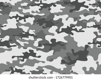 Seamless camouflage pattern. Army background. The print on the fabric.Hunting and fishing clothing. Modern vector design
