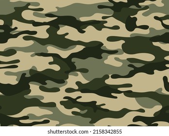 Seamless camouflage pattern. Army background. Military texture. Print. Vector illustration