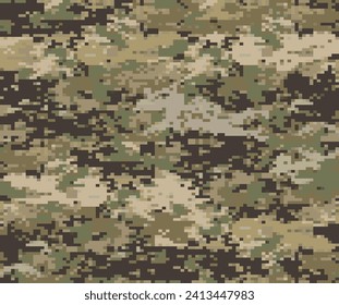 seamless camouflage pattern for army uniform