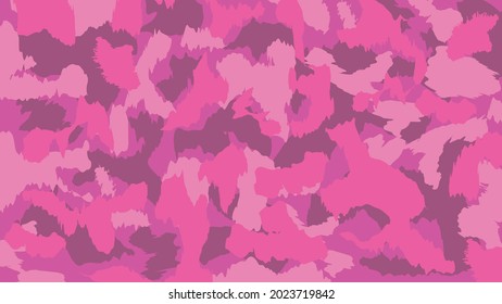 Seamless Camouflage pattern background. Classic clothing style masking camo repeat print. Purple, pink  colors. Design element. Vector illustration. good to use for ladies fashion.