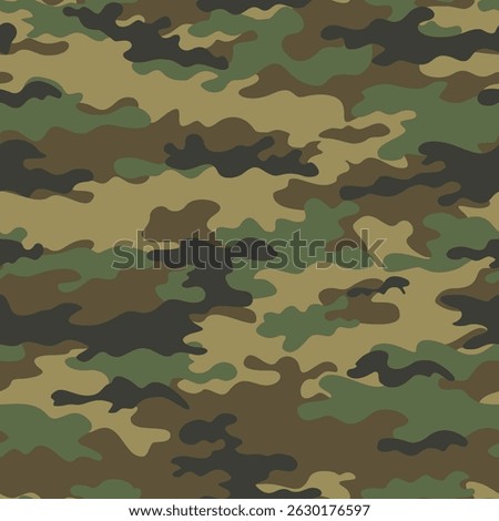 
seamless camouflage pattern, classic military background, fashion print design