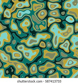 seamless camouflage pattern in color palette, tileable vector texture