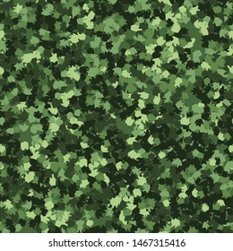 Seamless camouflage. The pattern is composed of brush stains. Random arrangement of elements. Colors of swamps and forest jungles, green, khaki.