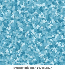 Seamless camouflage. The pattern is composed of brush stains. Random arrangement of elements. The colors of the winter landscape are blue and gray.