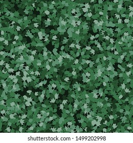 Seamless camouflage. The pattern is composed of brush stains. Random arrangement of elements. Colors of swamps and forest jungles, green, khaki.