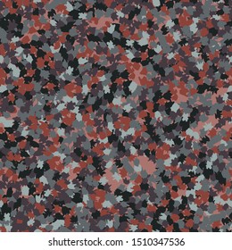 Seamless camouflage. The pattern is composed of brush stains. Random arrangement of elements. The colors are rusty iron, orange, gray, brown.