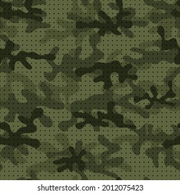 
Seamless camouflage pattern. Endless hunting pattern. Security print for printing. Vector.