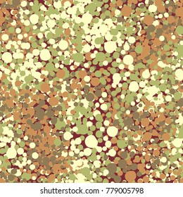 Seamless camouflage pattern of five colors. Fashionable coloring for new clothes.