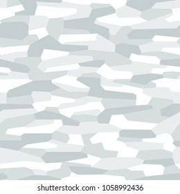 Seamless camouflage pattern with geometric mosaic texture. Abstract modern vector background.