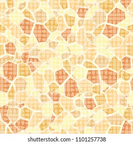 Seamless camouflage pattern. Granite colored texture. Marble abstraction. A grid consisting of strange figures.