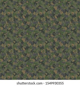 Seamless camouflage pattern, green texture for army or hunting