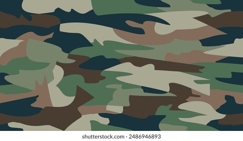 seamless camouflage pattern for hunting apparel