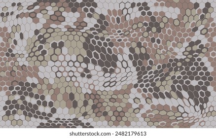 Seamless camouflage pattern for hunting uniform