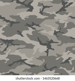 Seamless camouflage pattern. Khaki texture, vector illustration. Camo print background. Abstract military style backdrop