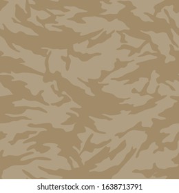 Seamless camouflage pattern. Khaki texture, vector illustration. Camo print background. Abstract military style backdrop