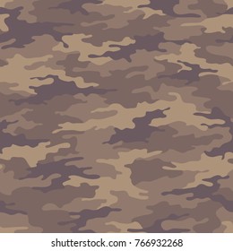 Seamless camouflage pattern. Khaki texture, vector illustration. Camo print background. Abstract military style backdrop