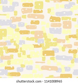 A seamless camouflage pattern made up of brick-like colored spots. 