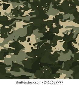 Seamless camouflage pattern. Military camo. Abstract vector